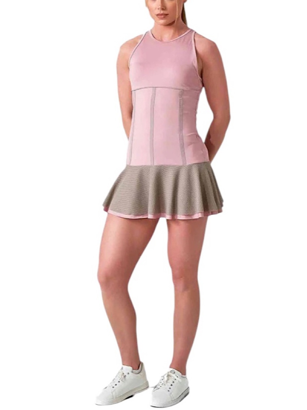 Inphorm Mai Dress Performance Tennis & Pickleball With Mesh Flounce Women’s XL - Picture 2 of 15